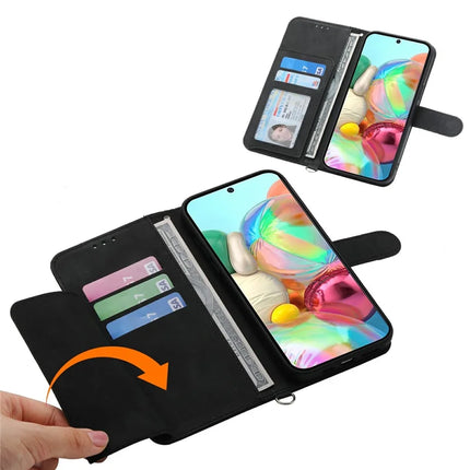 For Google Pixel 9a Case Flower Pattern PU Leather Wallet Phone Cover with Strap