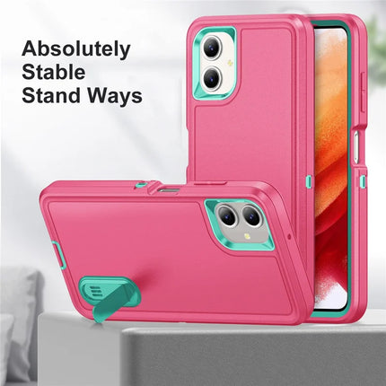 For Samsung Galaxy A06 Case Kickstand Phone Cover PC+Silicone+EVA 3-in-1 Design