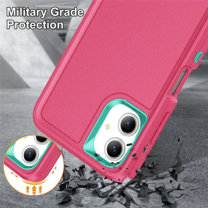 For Samsung Galaxy A06 Case Kickstand Phone Cover PC+Silicone+EVA 3-in-1 Design
