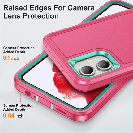 For Samsung Galaxy A06 Case Kickstand Phone Cover PC+Silicone+EVA 3-in-1 Design
