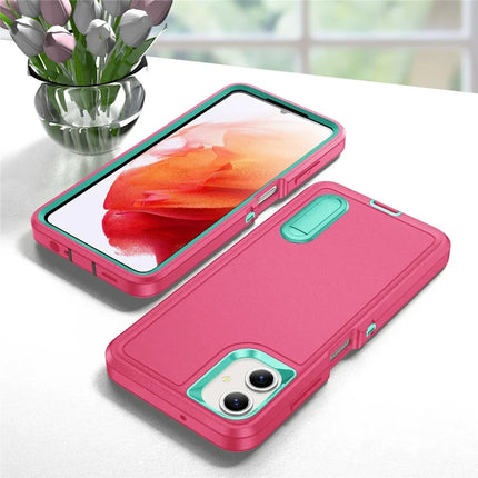 For Samsung Galaxy A06 Case Kickstand Phone Cover PC+Silicone+EVA 3-in-1 Design
