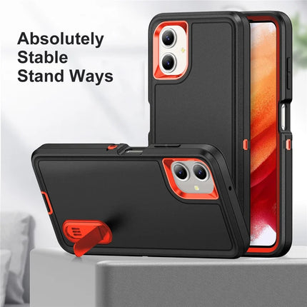 For Samsung Galaxy A06 Case Kickstand Phone Cover PC+Silicone+EVA 3-in-1 Design