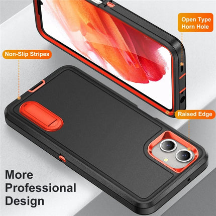 For Samsung Galaxy A06 Case Kickstand Phone Cover PC+Silicone+EVA 3-in-1 Design