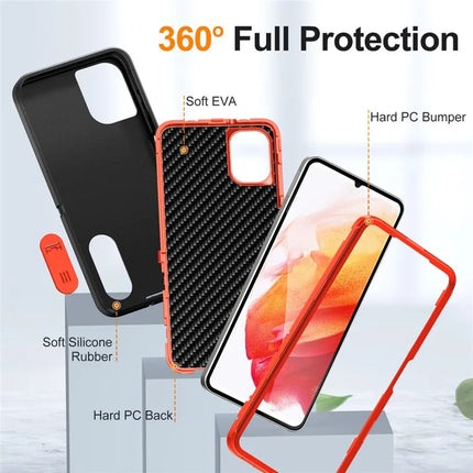 For Samsung Galaxy A06 Case Kickstand Phone Cover PC+Silicone+EVA 3-in-1 Design