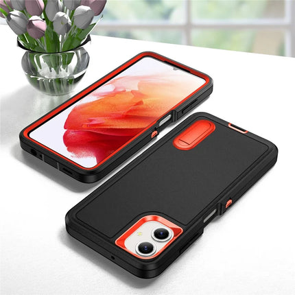 For Samsung Galaxy A06 Case Kickstand Phone Cover PC+Silicone+EVA 3-in-1 Design