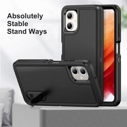 For Samsung Galaxy A06 Case Kickstand Phone Cover PC+Silicone+EVA 3-in-1 Design