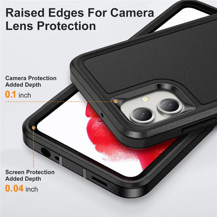 For Samsung Galaxy A06 Case Kickstand Phone Cover PC+Silicone+EVA 3-in-1 Design