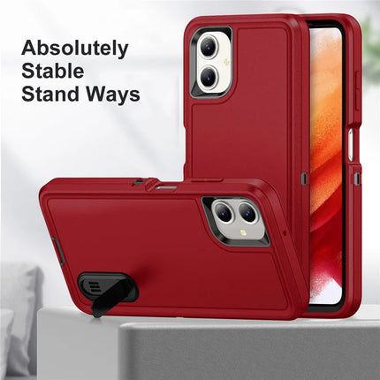 For Samsung Galaxy A06 Case Kickstand Phone Cover PC+Silicone+EVA 3-in-1 Design