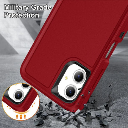 For Samsung Galaxy A06 Case Kickstand Phone Cover PC+Silicone+EVA 3-in-1 Design