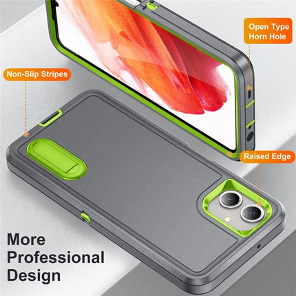 For Samsung Galaxy A06 Case Kickstand Phone Cover PC+Silicone+EVA 3-in-1 Design