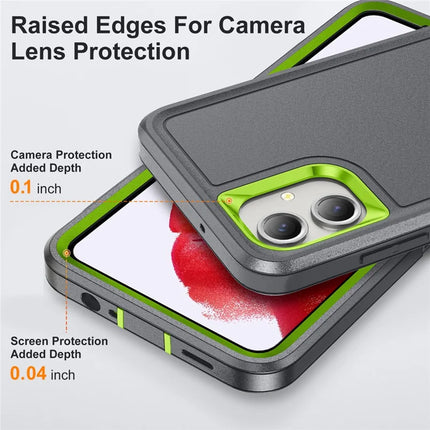For Samsung Galaxy A06 Case Kickstand Phone Cover PC+Silicone+EVA 3-in-1 Design