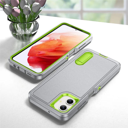 For Samsung Galaxy A06 Case Kickstand Phone Cover PC+Silicone+EVA 3-in-1 Design