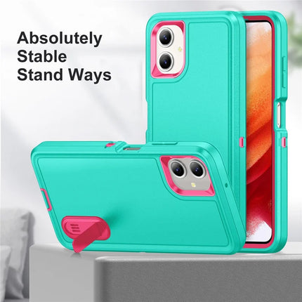 For Samsung Galaxy A06 Case Kickstand Phone Cover PC+Silicone+EVA 3-in-1 Design