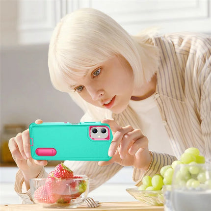 For Samsung Galaxy A06 Case Kickstand Phone Cover PC+Silicone+EVA 3-in-1 Design