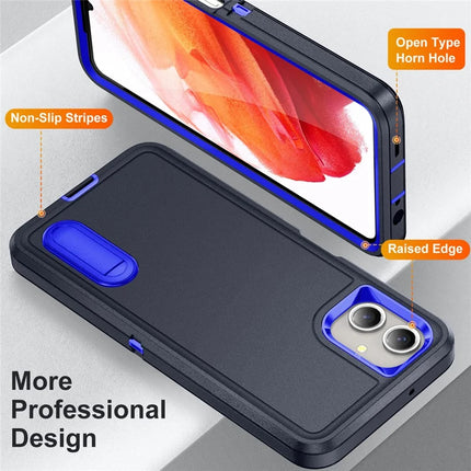For Samsung Galaxy A06 Case Kickstand Phone Cover PC+Silicone+EVA 3-in-1 Design