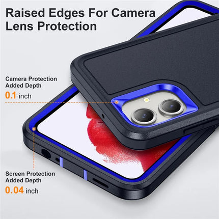 For Samsung Galaxy A06 Case Kickstand Phone Cover PC+Silicone+EVA 3-in-1 Design