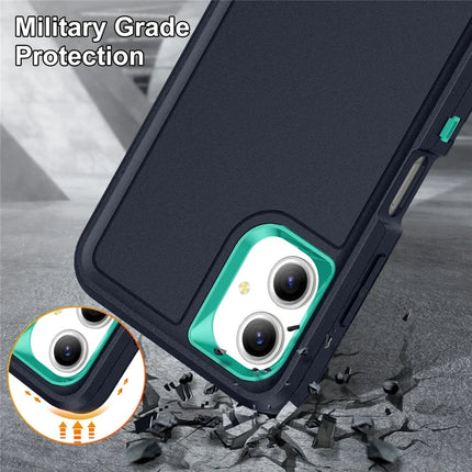 For Samsung Galaxy A06 Case Kickstand Phone Cover PC+Silicone+EVA 3-in-1 Design