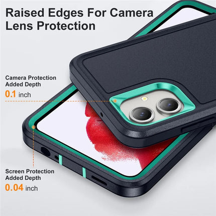 For Samsung Galaxy A06 Case Kickstand Phone Cover PC+Silicone+EVA 3-in-1 Design