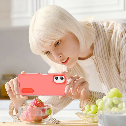 For Samsung Galaxy A06 Case Kickstand Phone Cover PC+Silicone+EVA 3-in-1 Design