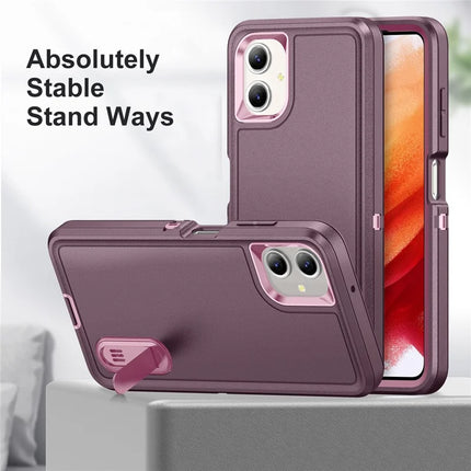 For Samsung Galaxy A06 Case Kickstand Phone Cover PC+Silicone+EVA 3-in-1 Design