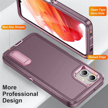 For Samsung Galaxy A06 Case Kickstand Phone Cover PC+Silicone+EVA 3-in-1 Design