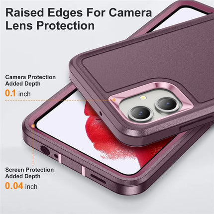 For Samsung Galaxy A06 Case Kickstand Phone Cover PC+Silicone+EVA 3-in-1 Design