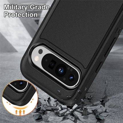 For Google Pixel 9 Pro XL Case Kickstand Phone Cover PC+Silicone+EVA 3-in-1 Design
