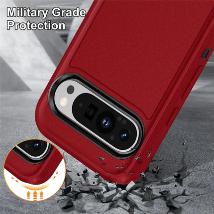 For Google Pixel 9 Pro XL Case Kickstand Phone Cover PC+Silicone+EVA 3-in-1 Design