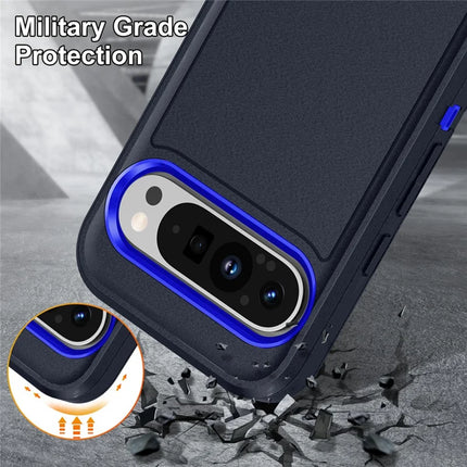 For Google Pixel 9 Pro XL Case Kickstand Phone Cover PC+Silicone+EVA 3-in-1 Design