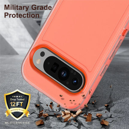 For Google Pixel 9 Pro XL Case Kickstand Phone Cover PC+Silicone+EVA 3-in-1 Design