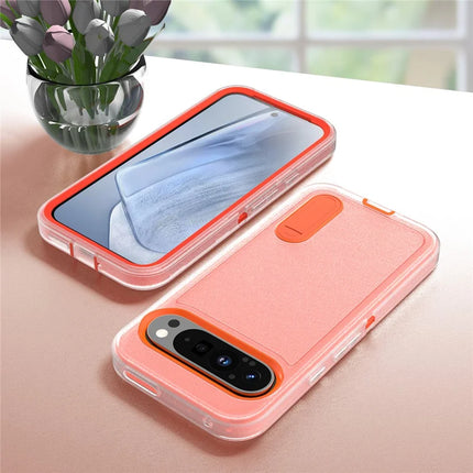 For Google Pixel 9 Pro XL Case Kickstand Phone Cover PC+Silicone+EVA 3-in-1 Design