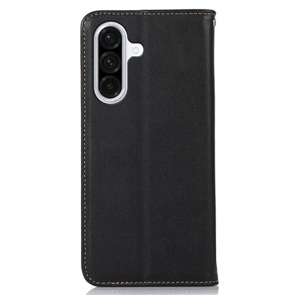 KHAZNEH For Samsung Galaxy A26 5G Case Genuine Cow Leather Wallet Phone Cover Nappa Texture
