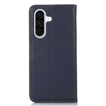 KHAZNEH For Samsung Galaxy A26 5G Case Genuine Cow Leather Wallet Phone Cover Nappa Texture