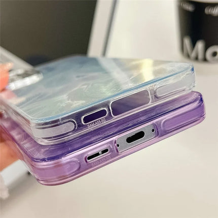 For Samsung Galaxy A54 5G Case IMD Design Shockproof PC+TPU Phone Cover with Glass Lens Film