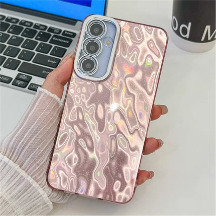For Samsung Galaxy A54 5G Case IMD Design Shockproof PC+TPU Phone Cover with Glass Lens Film