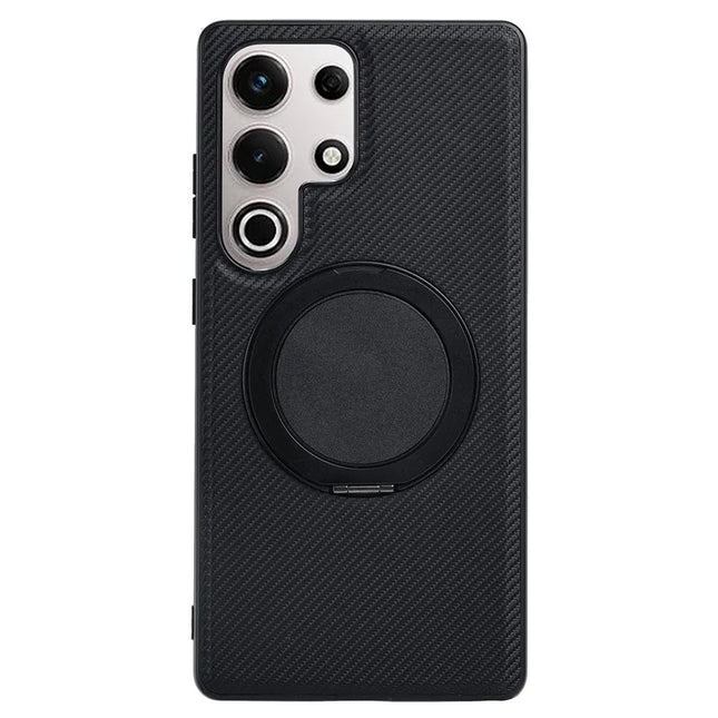 VILI TCY Series for Samsung Galaxy S23 Ultra Magnetic Phone Case Ring Kickstand PC TPU Back Cover