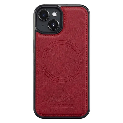 LC.IMEEKE For iPhone 13 Magnetic Case Compatible with MagSafe Leather TPU Back Cover