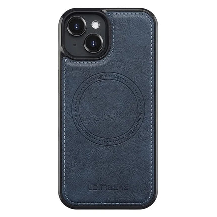LC.IMEEKE For iPhone 13 Magnetic Case Compatible with MagSafe Leather TPU Back Cover