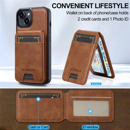 LC.IMEEKE L3 For iPhone 13 mini Magnetic Case Detachable Card Holder Leather TPU Mobile Cover