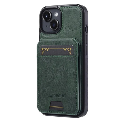 LC.IMEEKE L3 For iPhone 13 mini Magnetic Case Detachable Card Holder Leather TPU Mobile Cover