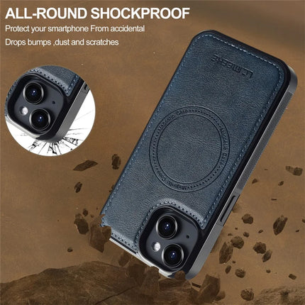 LC.IMEEKE For iPhone 13 mini Magnetic Case Compatible with MagSafe Leather TPU Back Cover