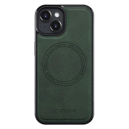 LC.IMEEKE For iPhone 13 mini Magnetic Case Compatible with MagSafe Leather TPU Back Cover