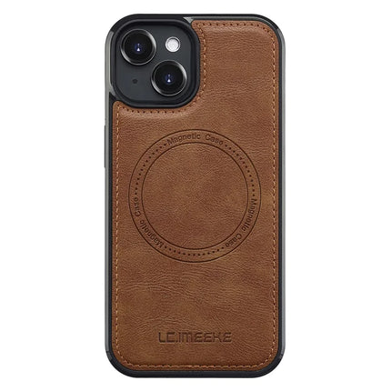 LC.IMEEKE For iPhone 13 mini Magnetic Case Compatible with MagSafe Leather TPU Back Cover