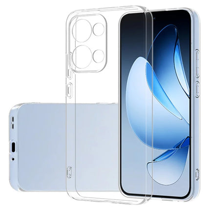 For Oppo Reno13 5G (Global) Clear Phone Case Ultra-Thin Flexible TPU Back Cover