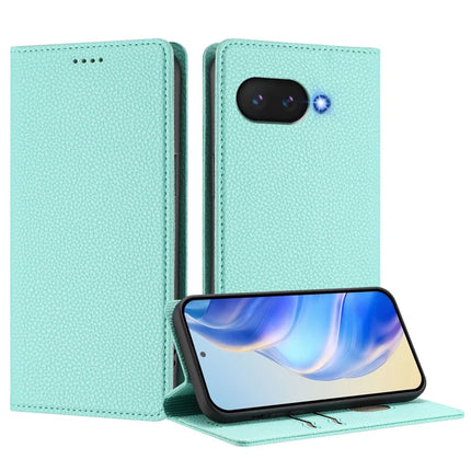 For Google Pixel 9a Wallet Case RFID Blocking Litchi Texture Leather Mobile Cover