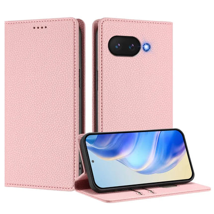 For Google Pixel 9a Wallet Case RFID Blocking Litchi Texture Leather Mobile Cover