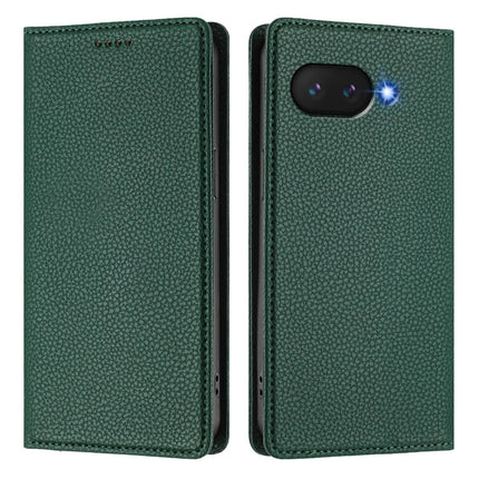 For Google Pixel 9a Wallet Case RFID Blocking Litchi Texture Leather Mobile Cover