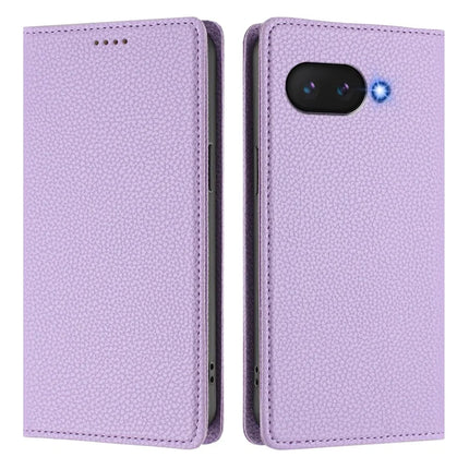 For Google Pixel 9a Wallet Case RFID Blocking Litchi Texture Leather Mobile Cover