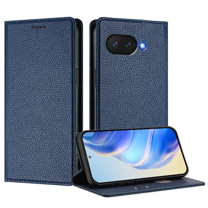 For Google Pixel 9a Wallet Case RFID Blocking Litchi Texture Leather Mobile Cover