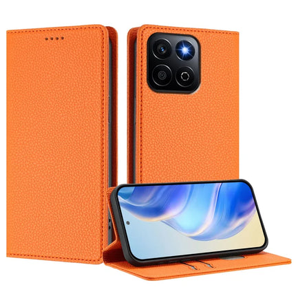 For Honor 200 Smart 5G / Honor X7c 5G / Honor Play 60 Plus 5G / Honor X7c 4G Wallet Case RFID Blocking Litchi Texture Leather Mobile Cover